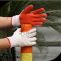 SRSAFETY cheap price/latex laminated building labour protection glove/hand gloves